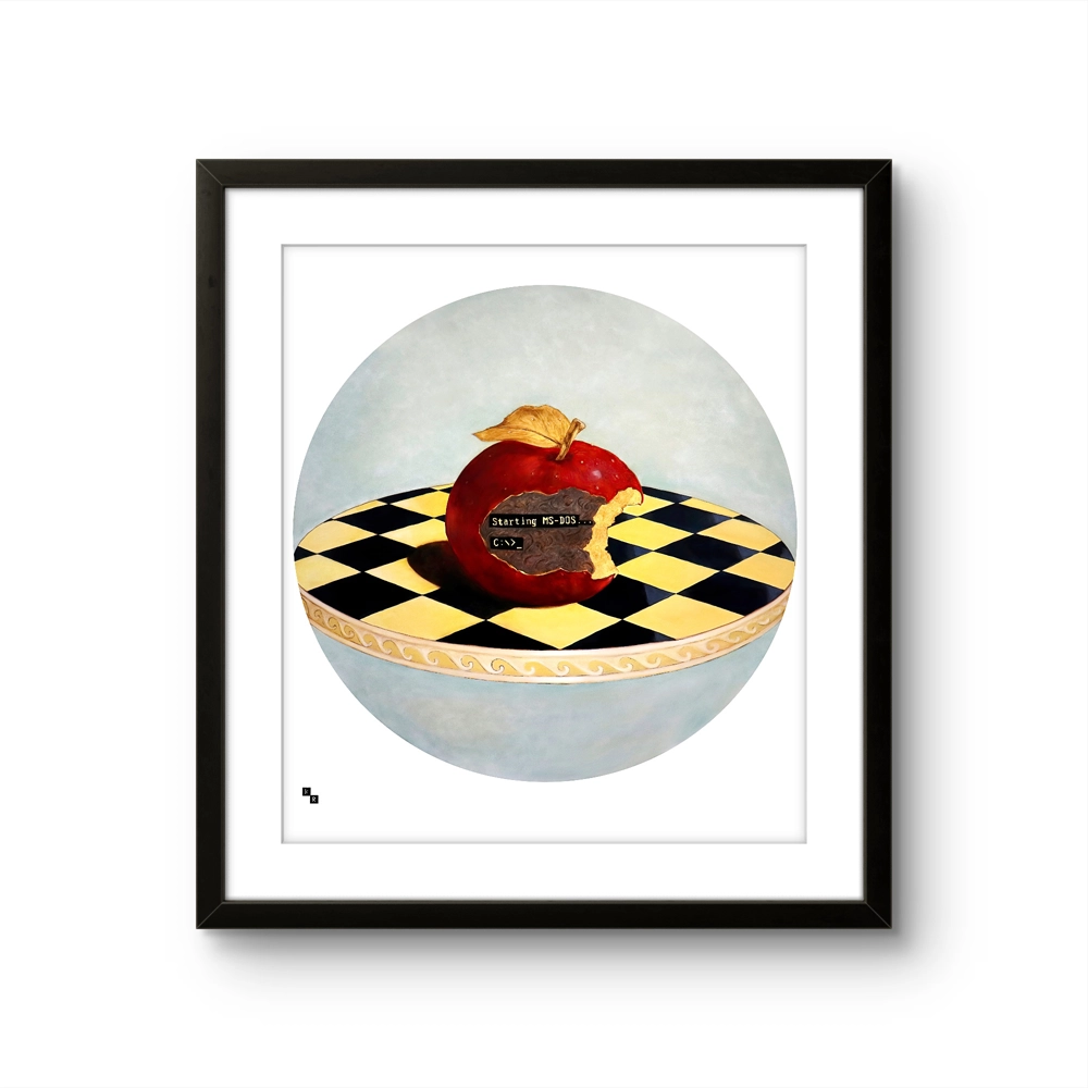 Fine art pigmenttrykket "Shouldn’t Have Done That " av den norske kunstnerduoen Johan Reisang og Ela Buria.