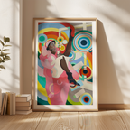 Kunsttrykket «Sister Delaunay» kommer på kunstpapir i flere størrelser.