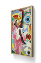 Kunsttrykket «Sister Delaunay» kommer på lerret og er håndkolorert. 