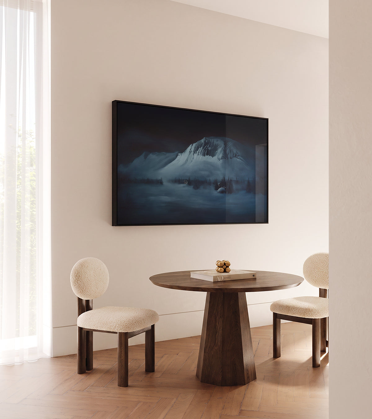 Fine art giclée kunsttrykket "Skogshorn" kommer uten innramming, men vi bistår deg med å finne riktig innramming.