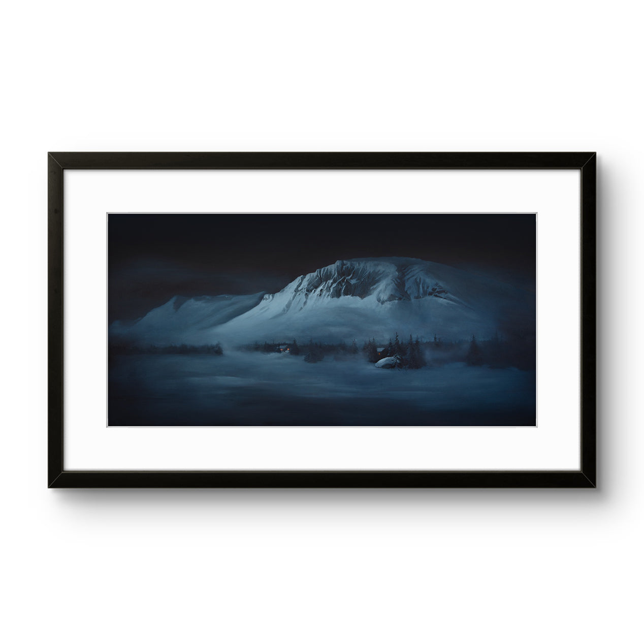 Fine art giclée kunsttrykket "Skogshorn" av den norske kunstneren Torkild Iversen, signert og nummeret i et begrenset opplag. 