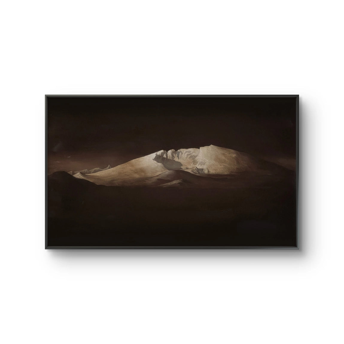 Maleriet "Snøhetta 2" av den norske samtidskunstneren Torkild Iversen