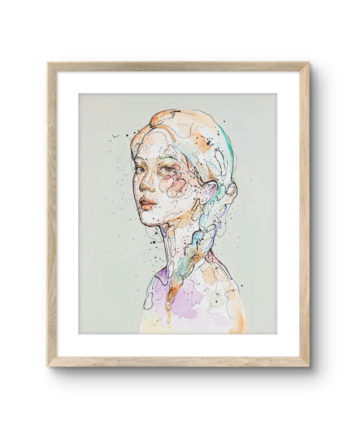 Kunsttrykket "Sommernatt" kommer i tre ulike størrelser og er trykket på to ulike medium: