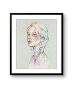 Fine art giclée trykket "Sommernatt" av den norske kunstneren Lea Alstad, signert og nummeret i et begrenset opplag