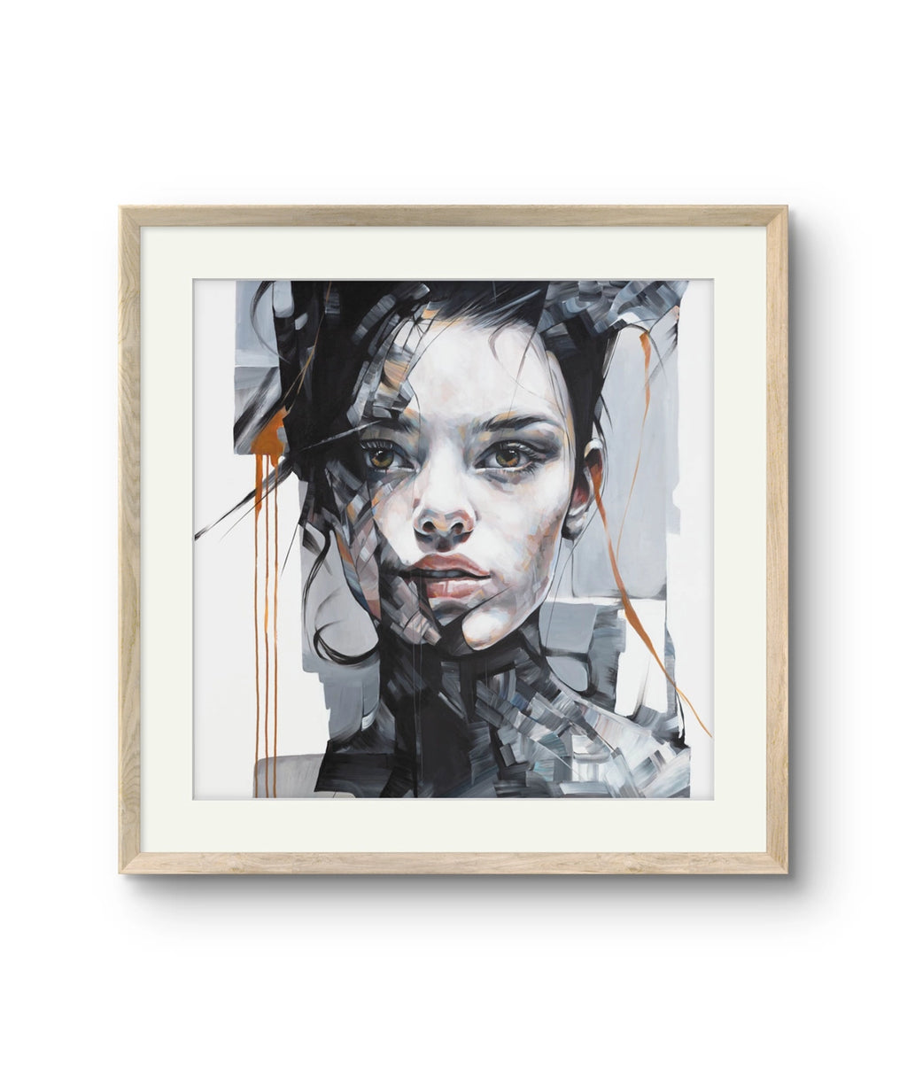 Kunsttrykket "Soul Glitch" er signert og nummeret av Laila Maria Mæland. 