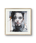 Kunsttrykket "Soul Glitch" er signert og nummeret av Laila Maria Mæland. 