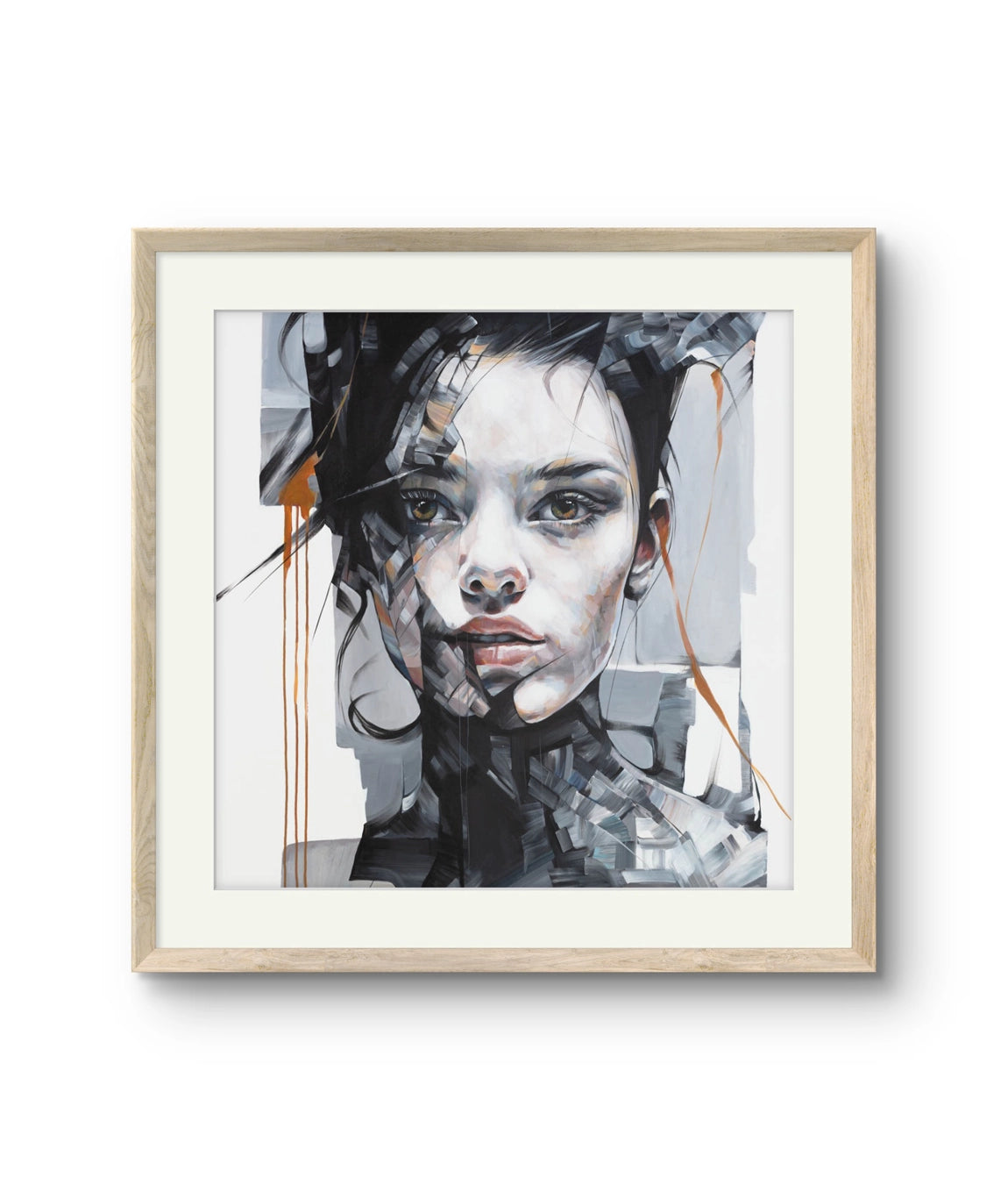 Kunsttrykket "Soul Glitch" er signert og nummeret av Laila Maria Mæland. 