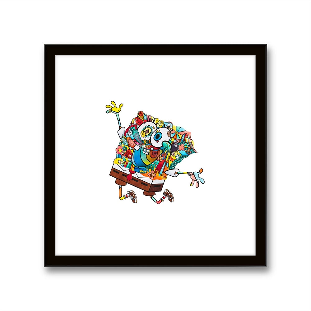 Kunstverket Spongebob x doodle er laget av Pancx