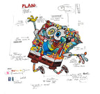 Hand finish er håndkolorert av kunstneren og alle eksemplarer er unike