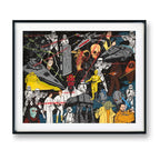 Ønsker du en enkel sort innramming til Star Wars kunstverket? Dette kan vi være behjelpelig med.