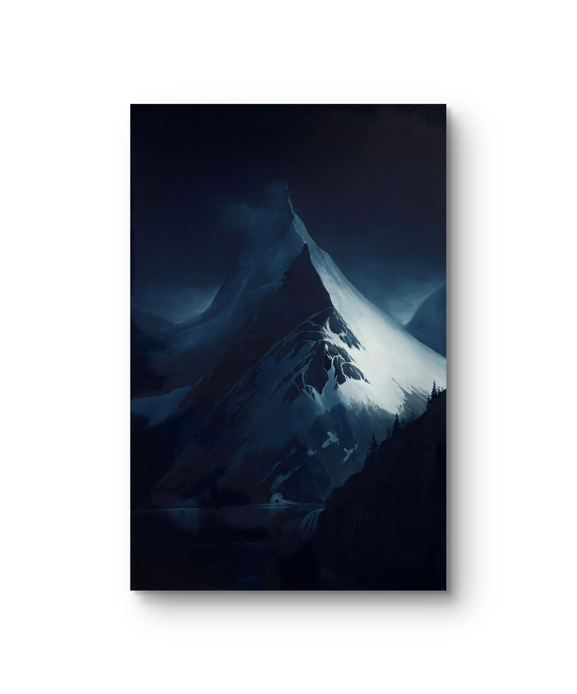 Maleriet "Stetind" av den norske samtidskunstneren Torkild Iversen