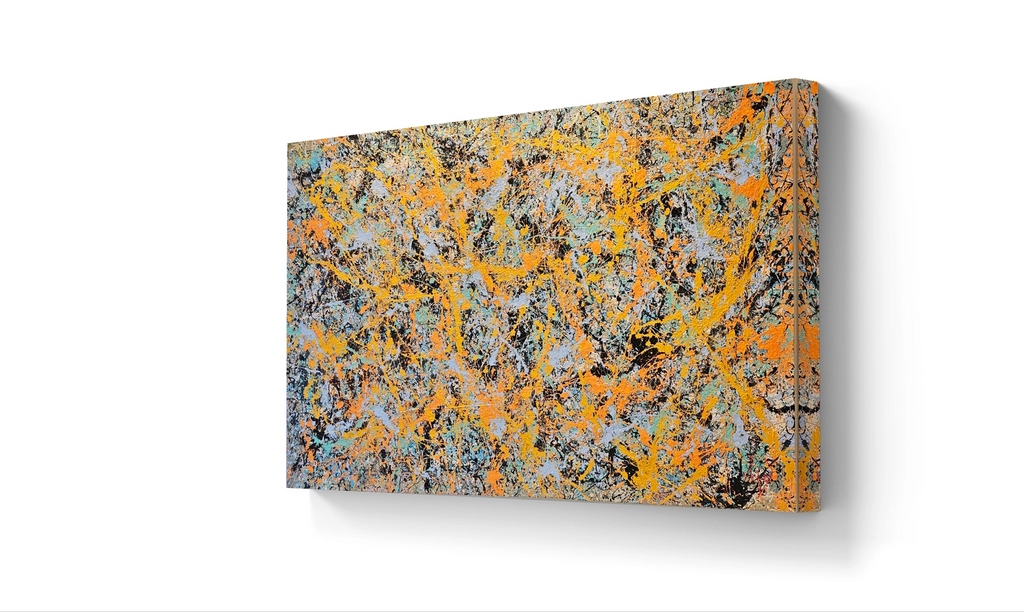 Surface of IO er et maleri laget med teknikken Action painting.