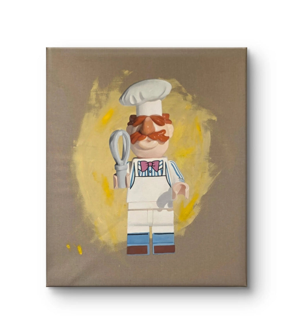 Maleriet "Swedish chef" av den norske samtidskunstneren Maren Morstad