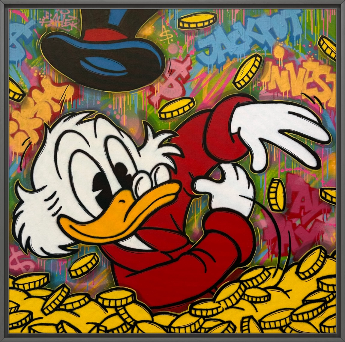 Detaljebilde av kunstverket "The Golden Life" av Salke1.