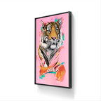 Kunstverket leveres med sveveramme. 