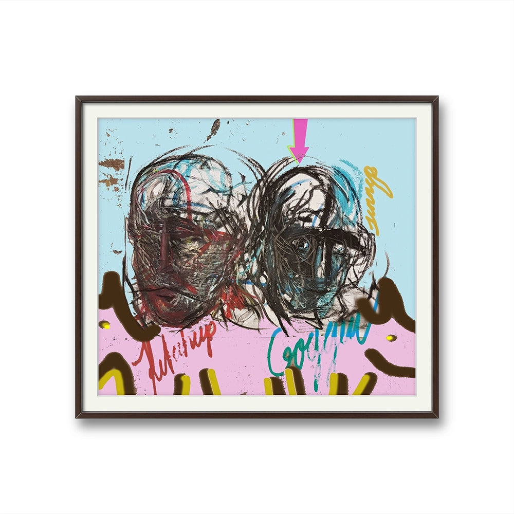 Kunstverket to fulle menn er laget av Ørjan Eikemo