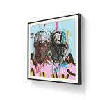 Kunstverket er trykket på kunstpapir og kommer i to ulike størrelser