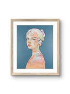Fine art giclée trykket "Under overflaten" av den norske kunstneren Lea Alstad, signert og nummerert i et begrenset opplag