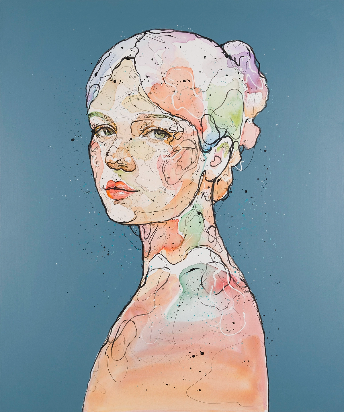 Maleriet "Under overflaten" kommer i størrelsen 120 x 100 cm