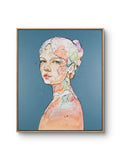Maleriet "Under overflaten" av den norske samtidskunstneren Lea Alstad.