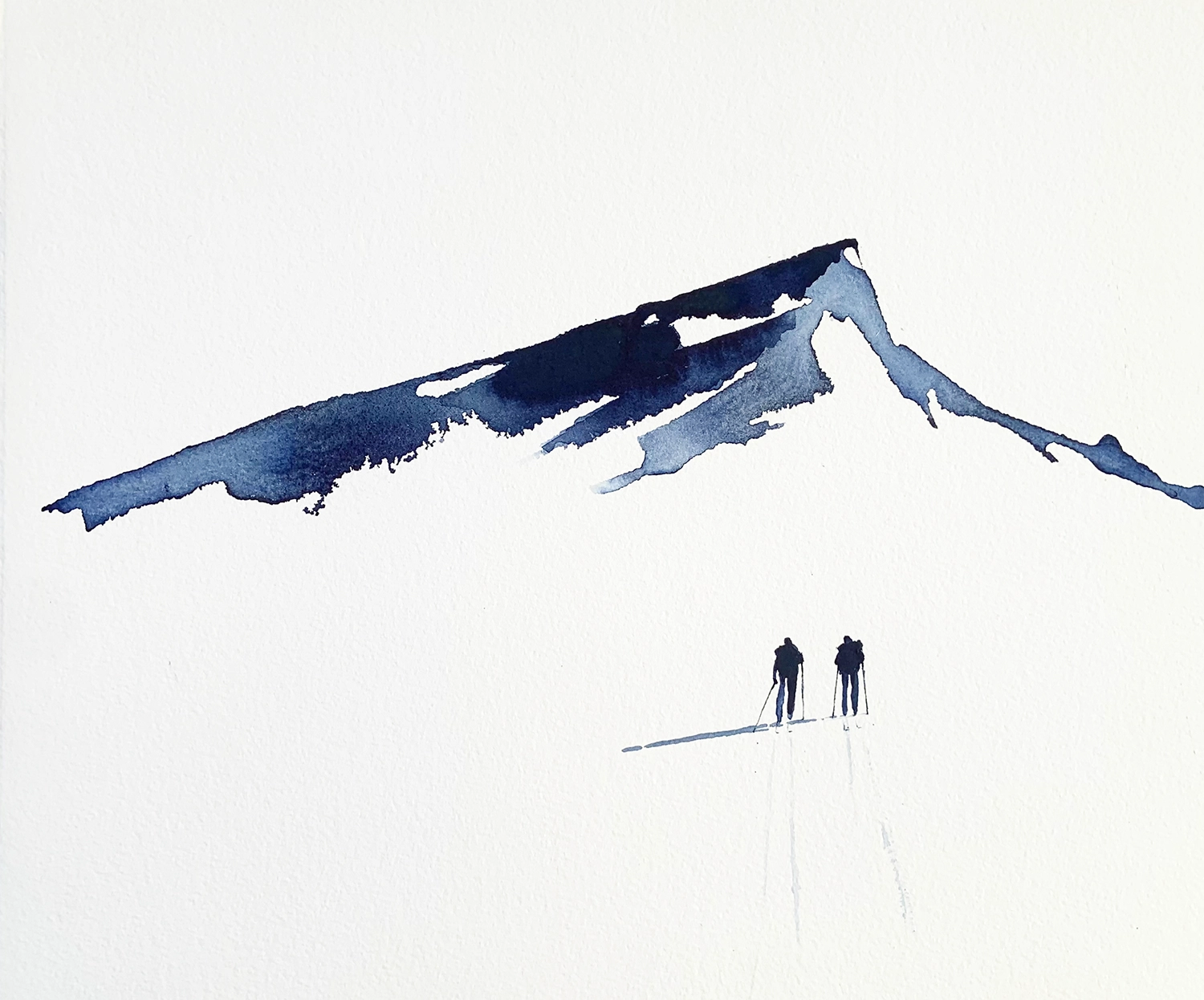 Detaljebilde av maleriet "Underveis 14"