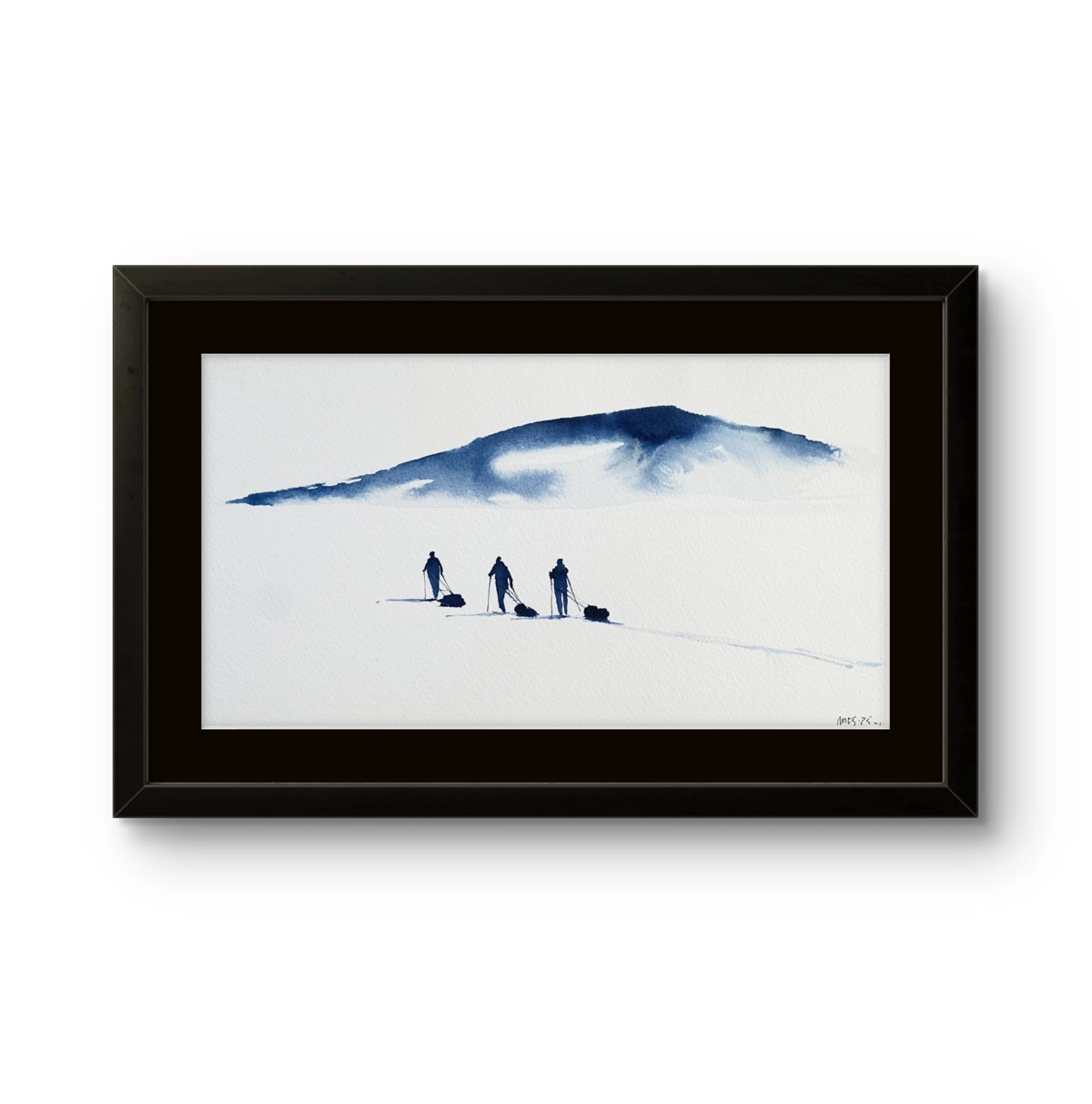 Maleriet "Underveis 15" av den norske samtidskunstneren Mona Eckhoff