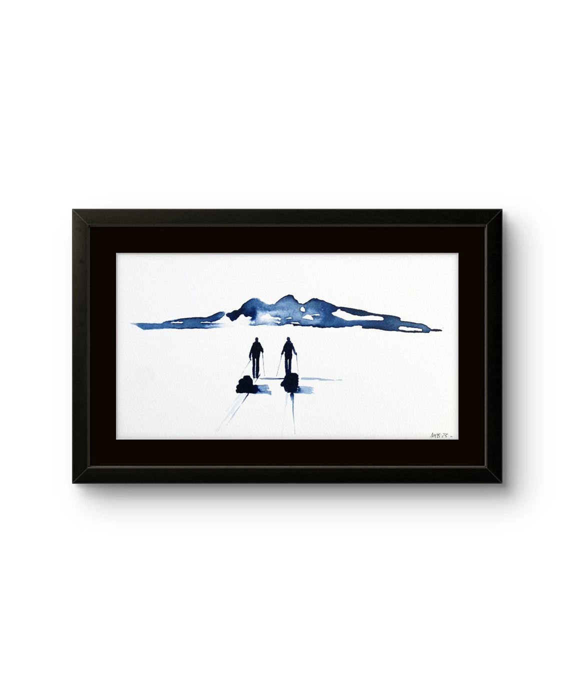 Maleriet "Underveis 18" av den norske samtidskunstneren Mona Eckhoff