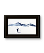 Maleriet "Underveis 21" av den norske samtidskunstneren Mona Eckhoff