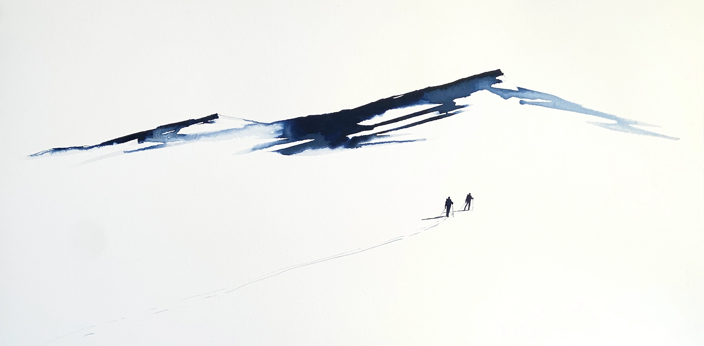 Detaljebilde av maleriet "Underveis 24"