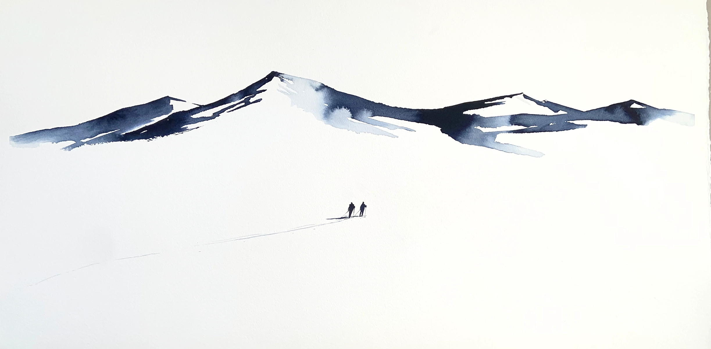 Detaljebilde av maleriet "Underveis 25"