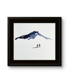 Kunstverket levers uten ramme. Send en e-post til post@m35.no eller legg ved en kommentar i bestillingen dersom du ønsker tilbud på innramming av "Underveis 27"