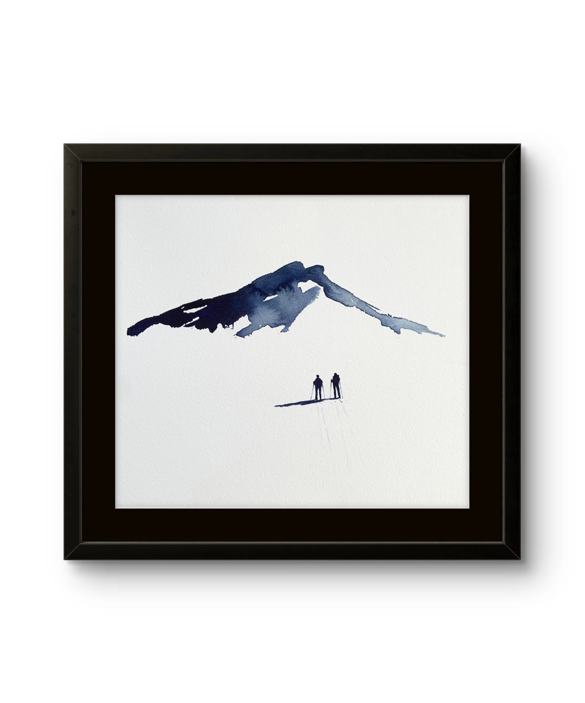 Kunstverket levers uten ramme. Send en e-post til post@m35.no eller legg ved en kommentar i bestillingen dersom du ønsker tilbud på innramming av "Underveis 27"