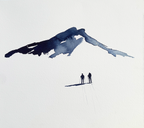 Detaljebilde av maleriet "Underveis 27" 