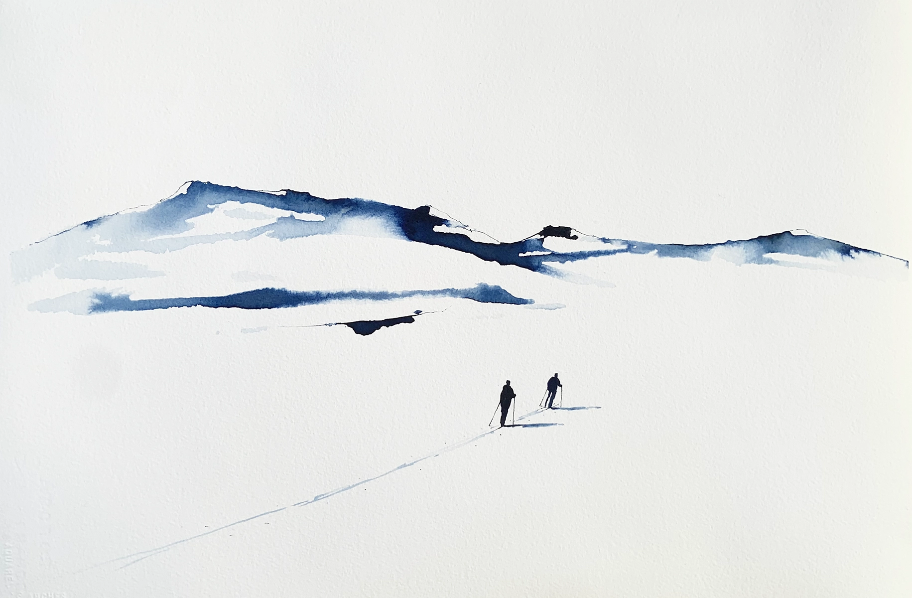 Detaljebilde av maleriet "Underveis 29"