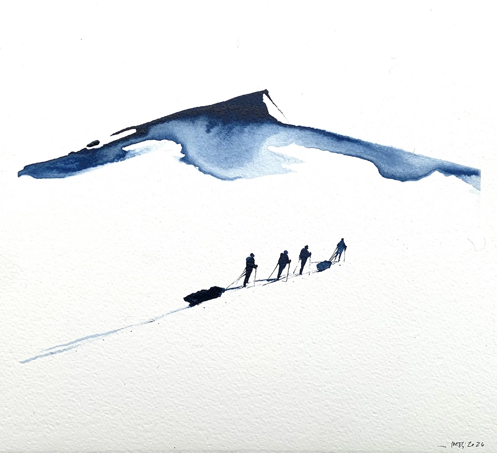 Detaljebilde av kunstverket "Underveis 32" 