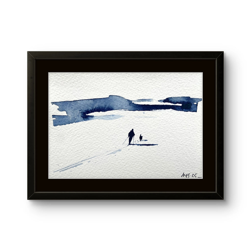 Maleriet "Underveis 33" av den norske samtidskunstneren Mona Eckhoff