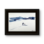 Maleriet "Underveis 33" av den norske samtidskunstneren Mona Eckhoff