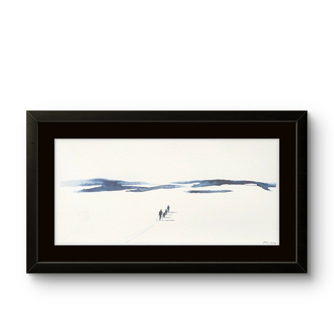 Maleriet "Underveis 38" av den norske samtidskunstneren Mona Eckhoff