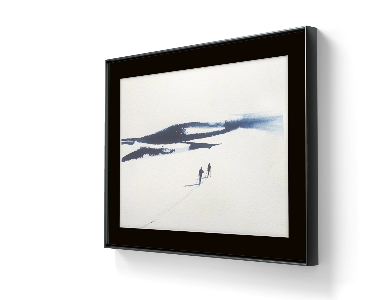 Kunstverket levers uten ramme. Send en e-post til post@m35.no eller legg ved en kommentar i bestillingen dersom du ønsker tilbud på innramming av "Underveis 41"