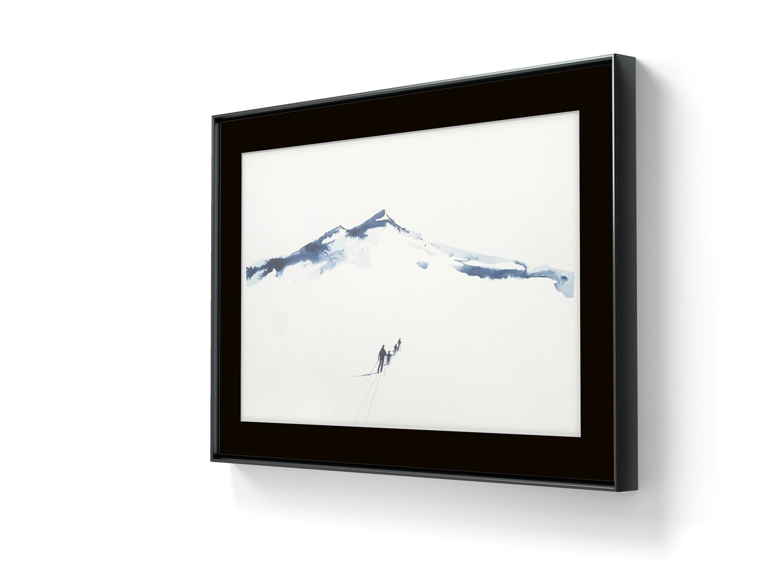 Kunstverket levers uten ramme. Send en e-post til post@m35.no eller legg ved en kommentar i bestillingen dersom du ønsker tilbud på innramming av "Underveis 42"