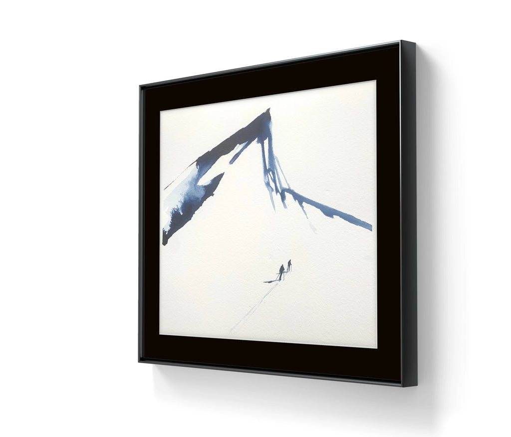 Kunstverket levers uten ramme. Send en e-post til post@m35.no eller legg ved en kommentar i bestillingen dersom du ønsker tilbud på innramming av "Underveis 43"