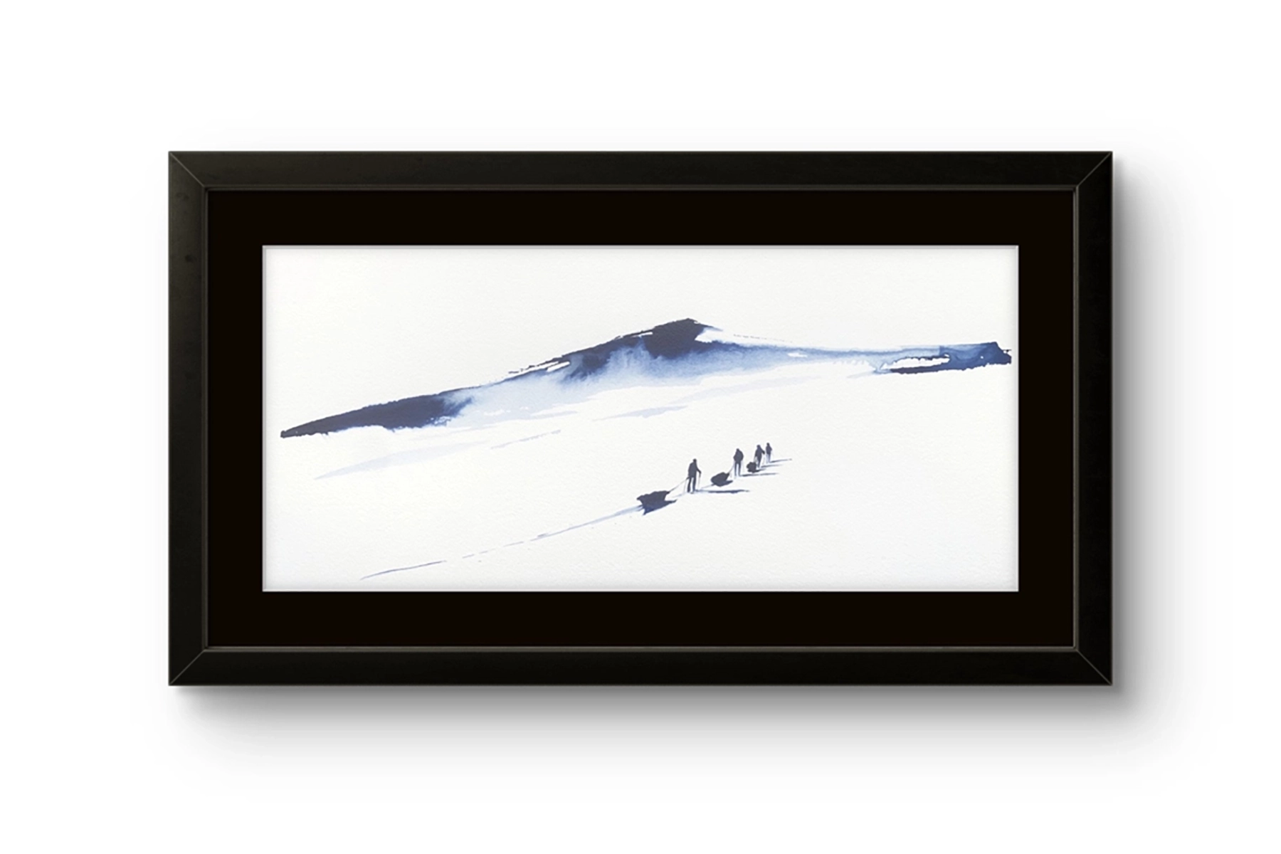 Underveis 45 - en akvarell av Mona Eckhoff