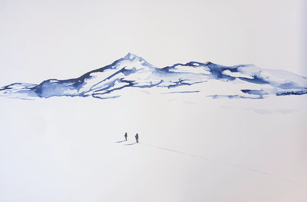 Detaljebilde av maleriet "Underveis 47".