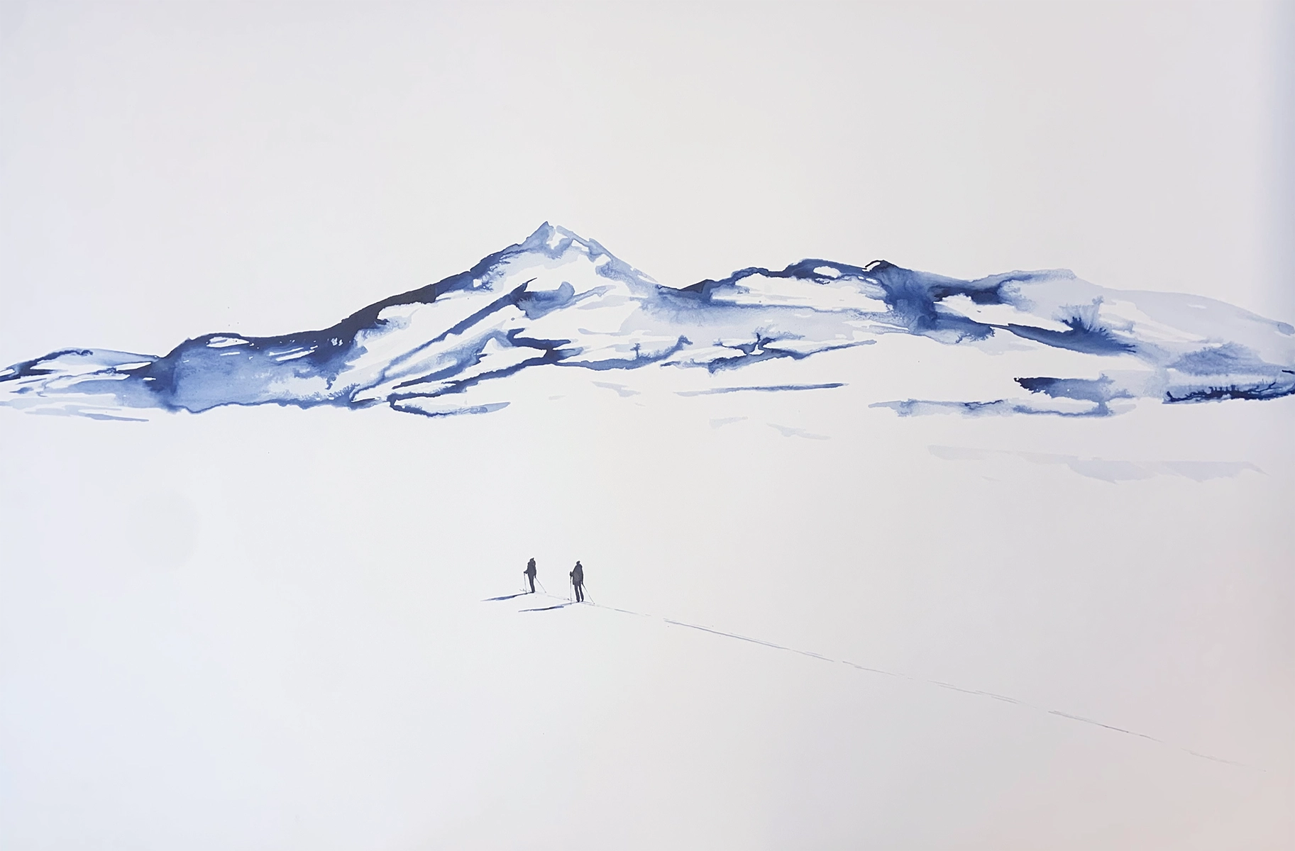 Detaljebilde av maleriet "Underveis 47".