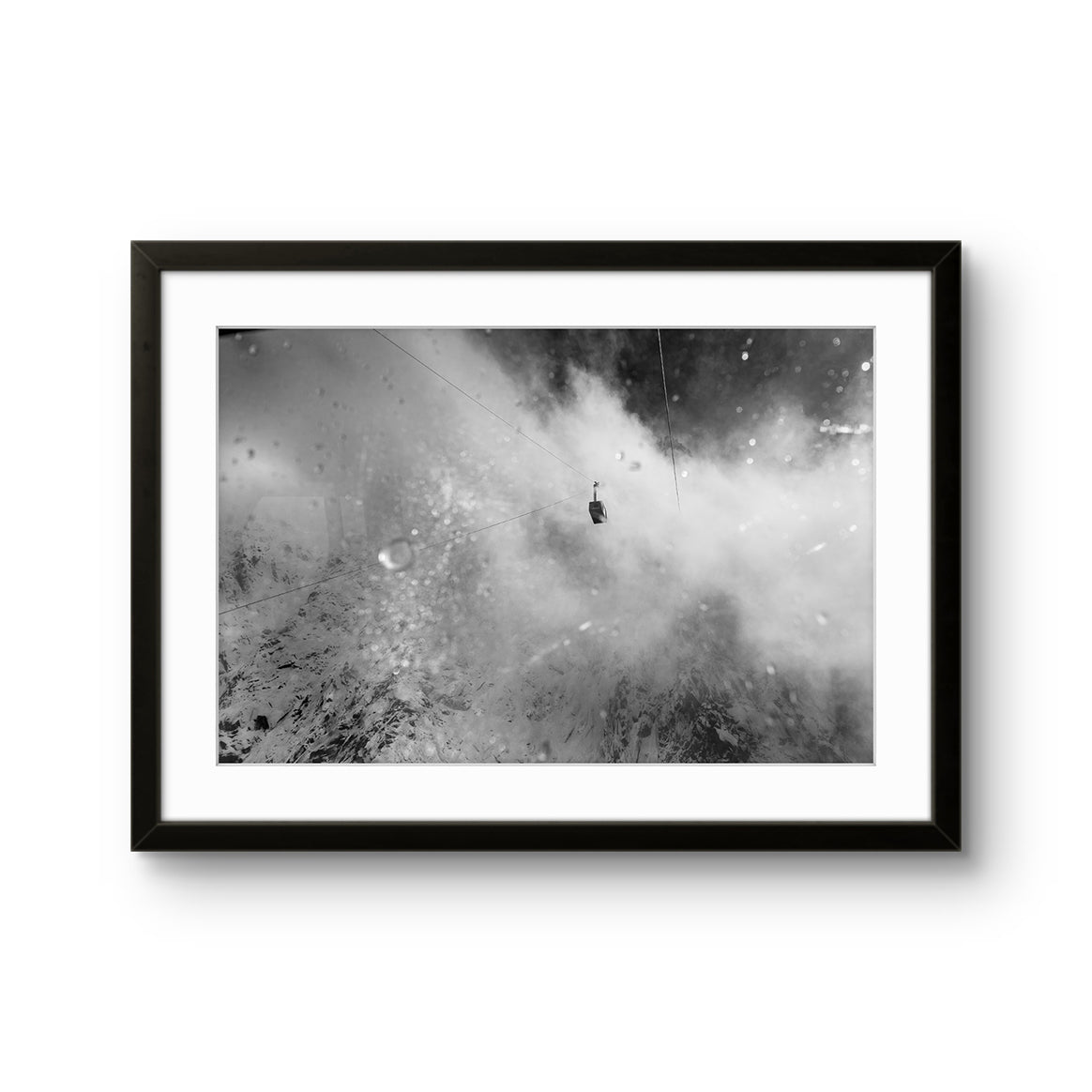 Fine art fotokunsttrykket "Up there" av den norske fotografen og eventyreren Tormod Granheim, signert og nummerert i et begrenset opplag