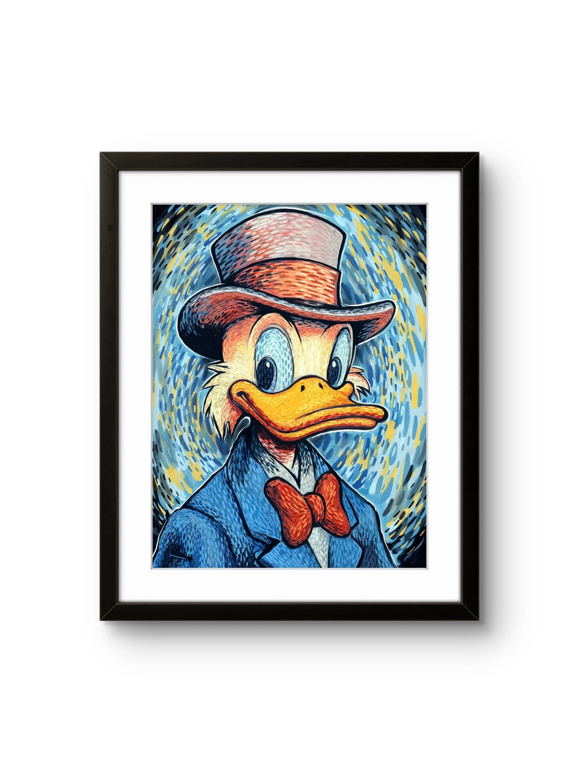 DGA kunsttrykket "Van Scrooge" av den norske graffitikunstneren Salke1, signert og nummerert i begrenset opplag. 