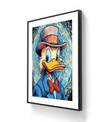 Kunsttrykket "Van Scrooge" kommer i en variant på kunstpapir, signert og nummeret av Salke1