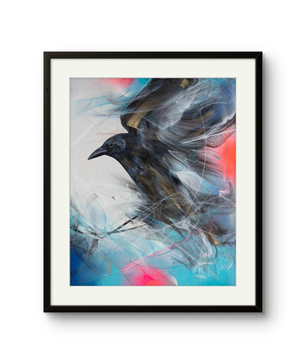 Kunsttrykket "Ventis" av grafittikunstneren L7Matrix. Signert og nummeret i begrenset opplag.