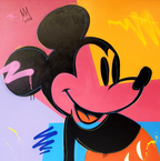 Detaljebilde av Warhol Mickey av den norske kunstneren Salke1