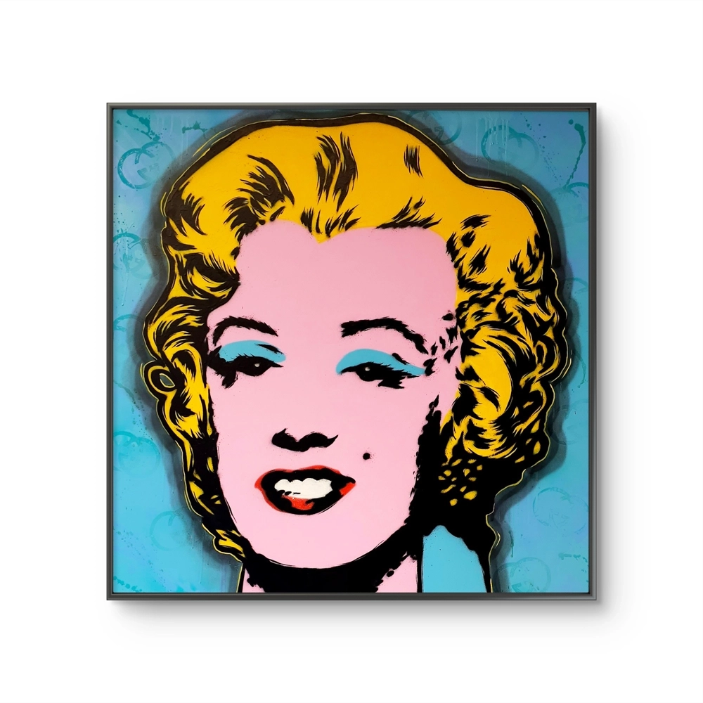 Kunstverket "Warhol Marilyn, blue" av den norske kunstneren Salke1